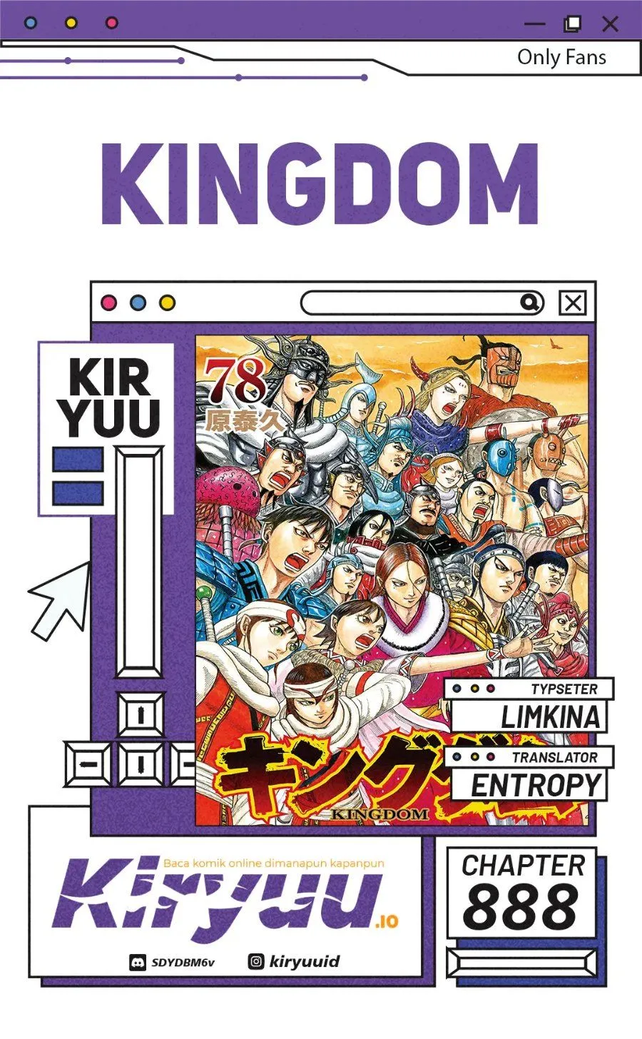Kingdom Chap 888 - Next Chap 889