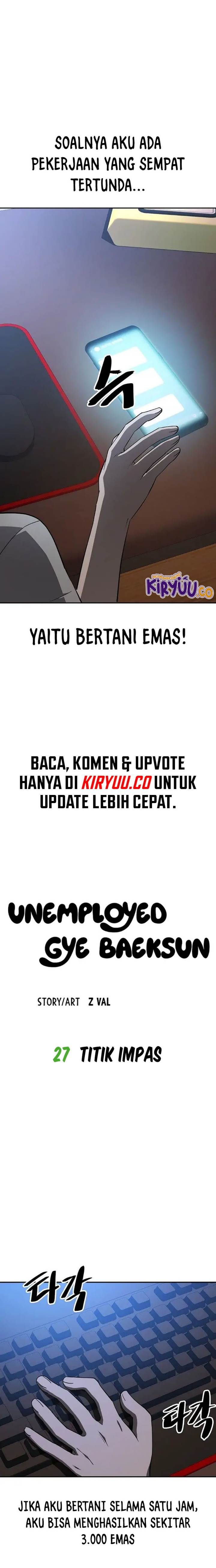 
              Unemployed Gye Baeksun             Chapter 27