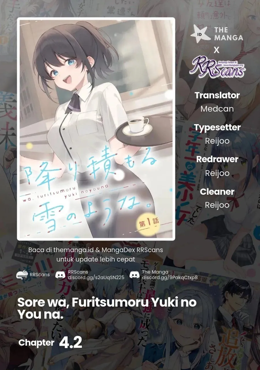 
              Sore wa, Furitsumoru Yuki no You na             Chapter 4.2