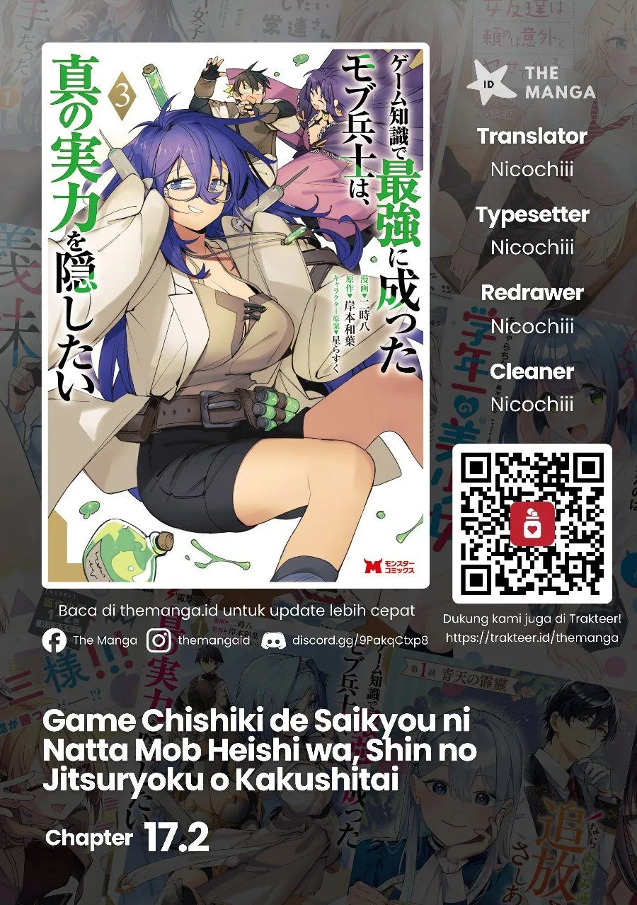 Game Chishiki de Saikyou ni Natta Mob Heishi wa, Shin no Jitsuryoku wo Kakushitai Chap 17.2 - Next Chap 18.2