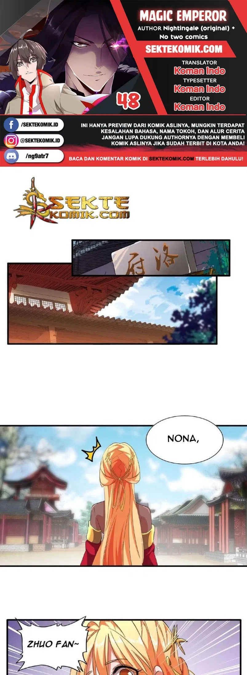 Page 1 - Magic Emperor Chapter 48
