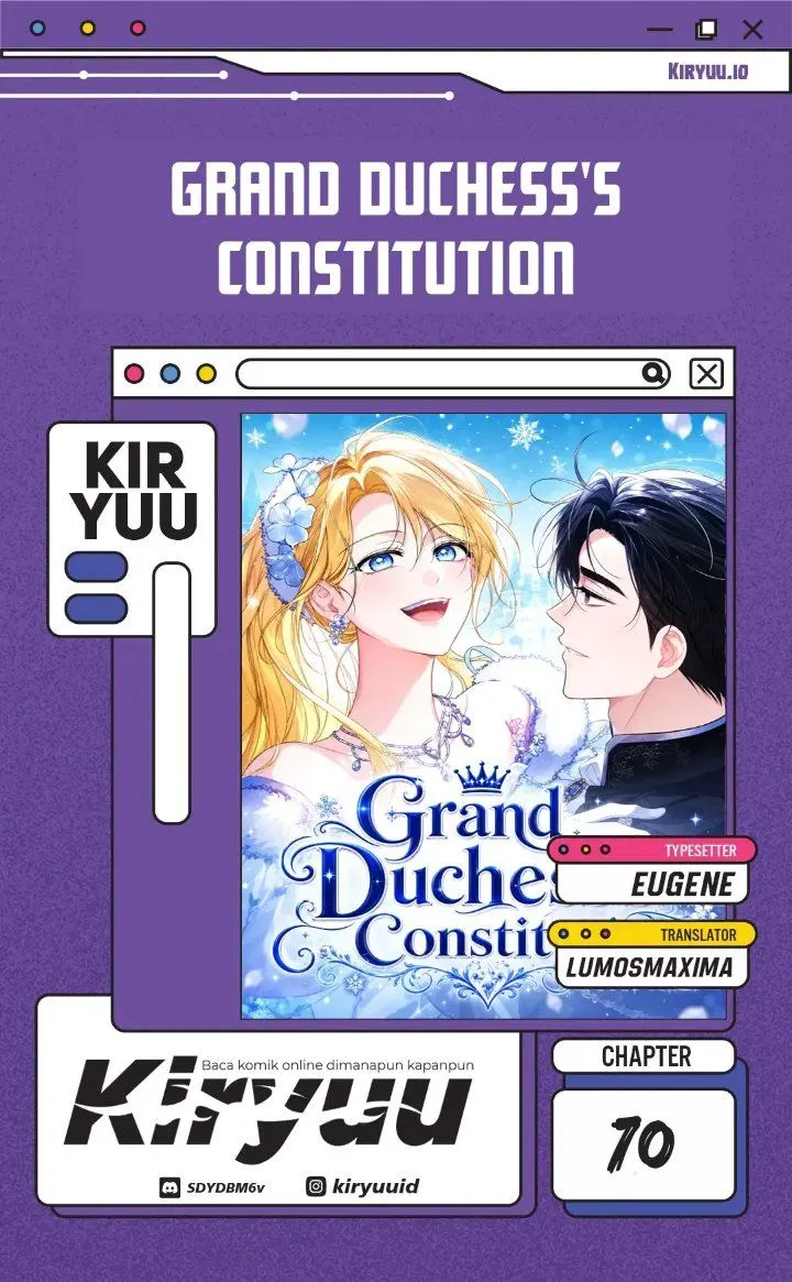 
              Grand Duchess’s Constitution             Chapter 70