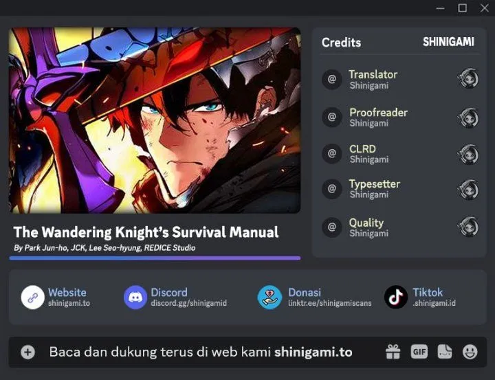
              The Wandering Knight’s Survival Manual             Chapter 62