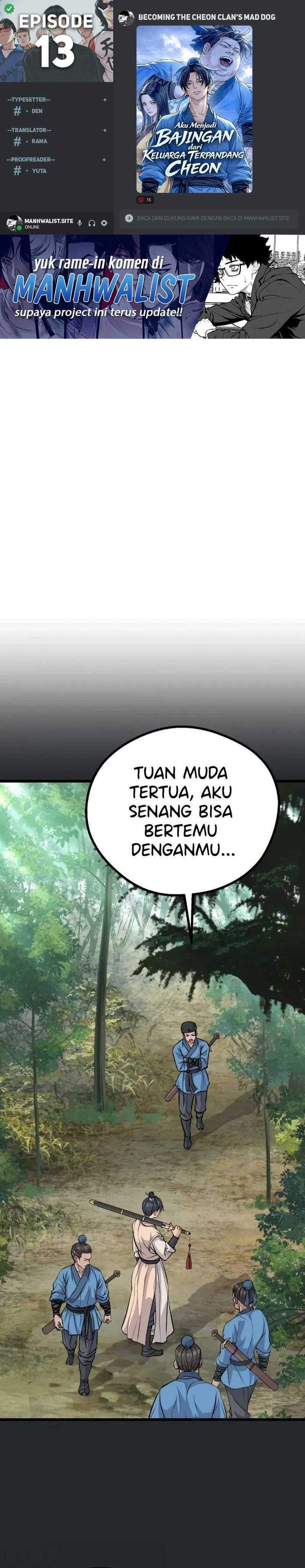 
              Becoming the Cheon Clan’s Mad Dog             Chapter 13