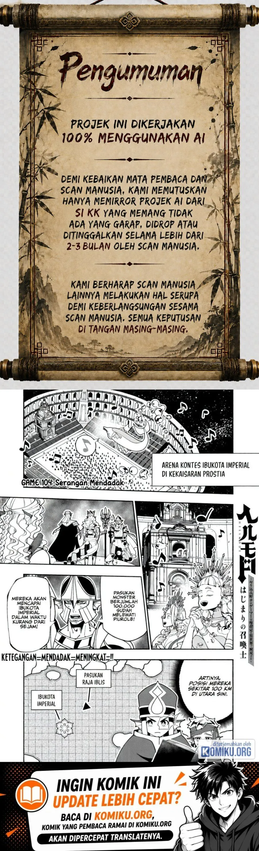 Hell Mode: Yarikomi Suki no Gamer wa Hai Settei no Isekai de Musou Suru Chap 104.1 - Next Chap 105.1