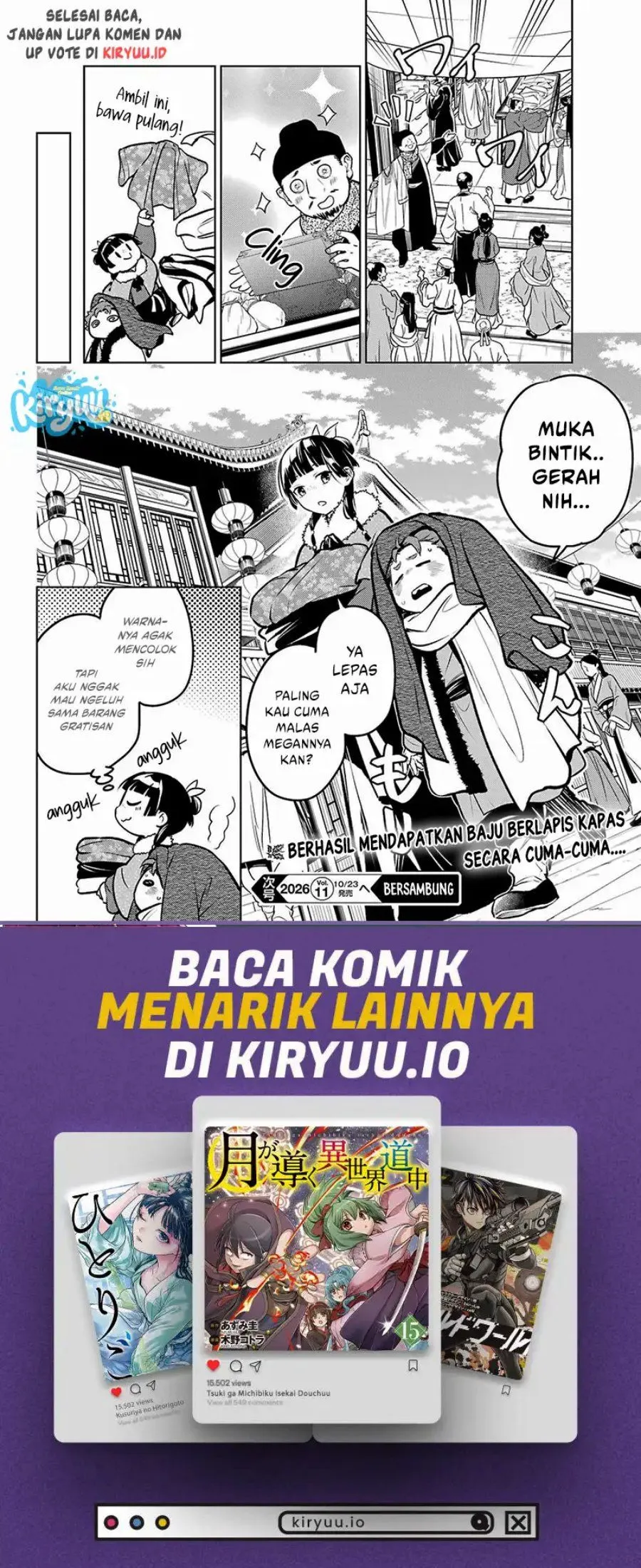 Kusuriya no Hitorigoto Chap 88.1 - Next Chap 89.1
