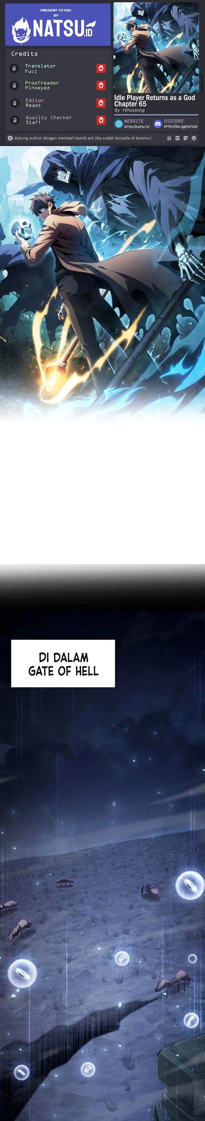 Idle Player Returns as a God Chapter 65