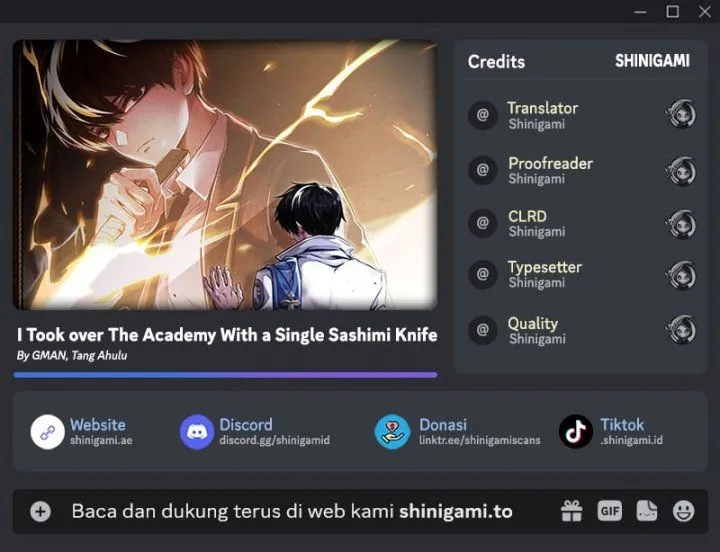 I Took over The Academy With a Single Sashimi Knife Chapter 100