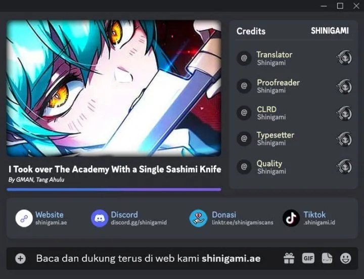 I Took over The Academy With a Single Sashimi Knife Chapter 101