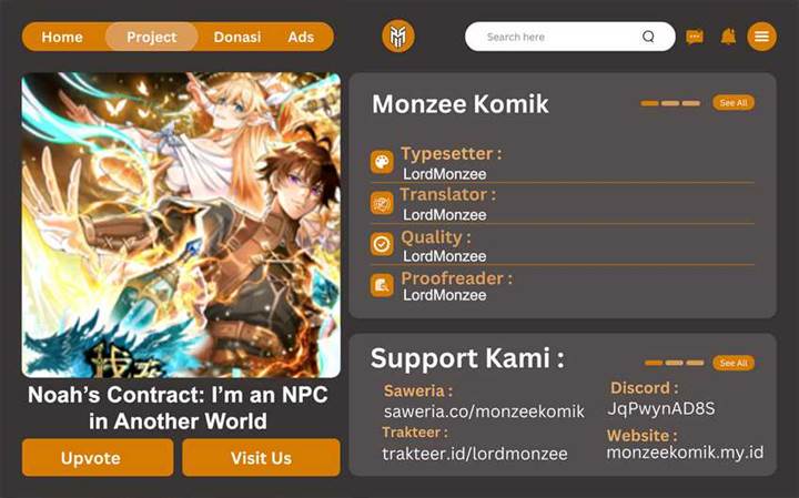 Noah’s Contract: I’m an NPC in Another World Chapter 01